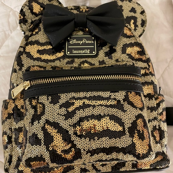 Loungefly Bags Disney Loungefly Leopard Sequin Mini Backpack Poshmark